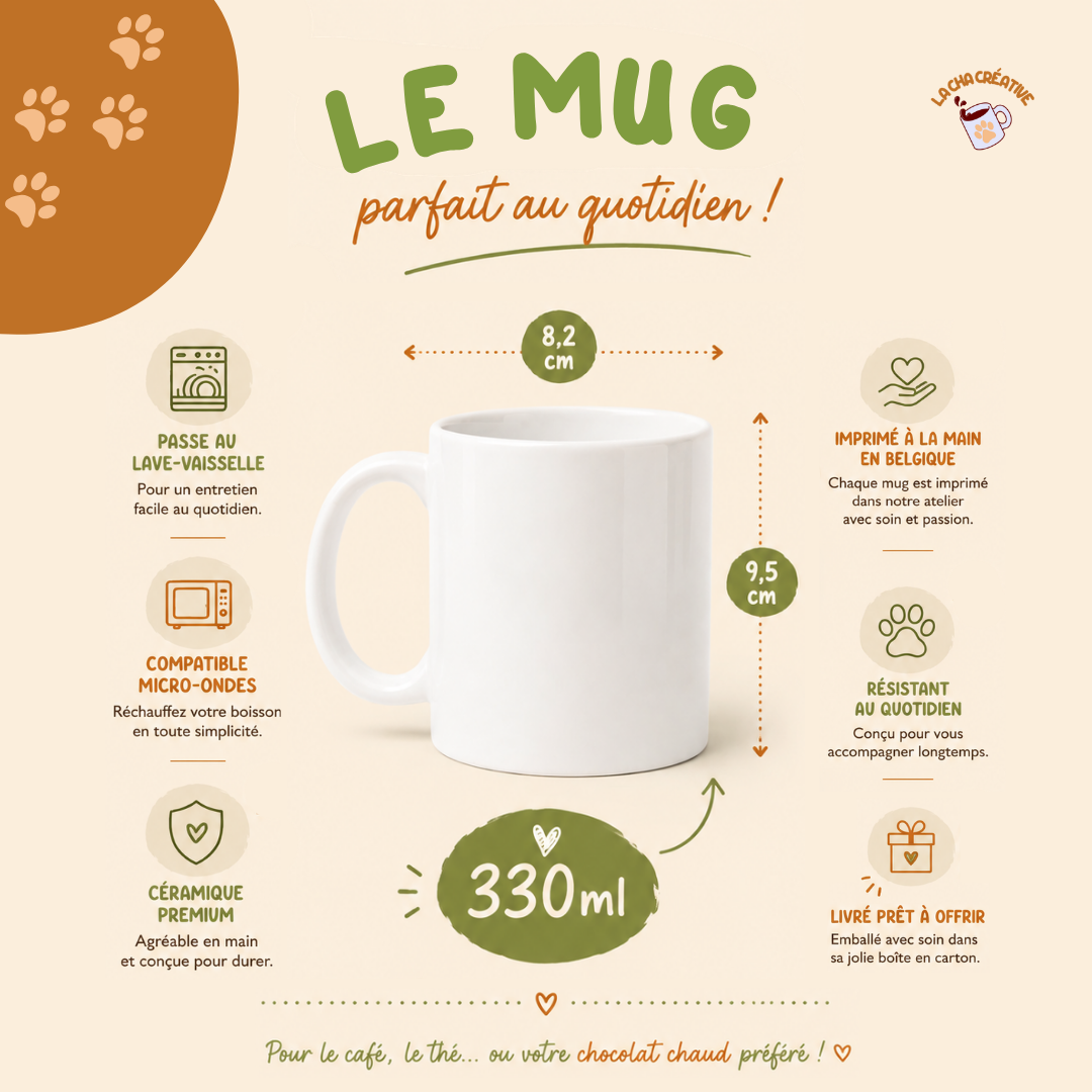 Tasse personnalisée Je peux pas J'ai Canicross Race de chien