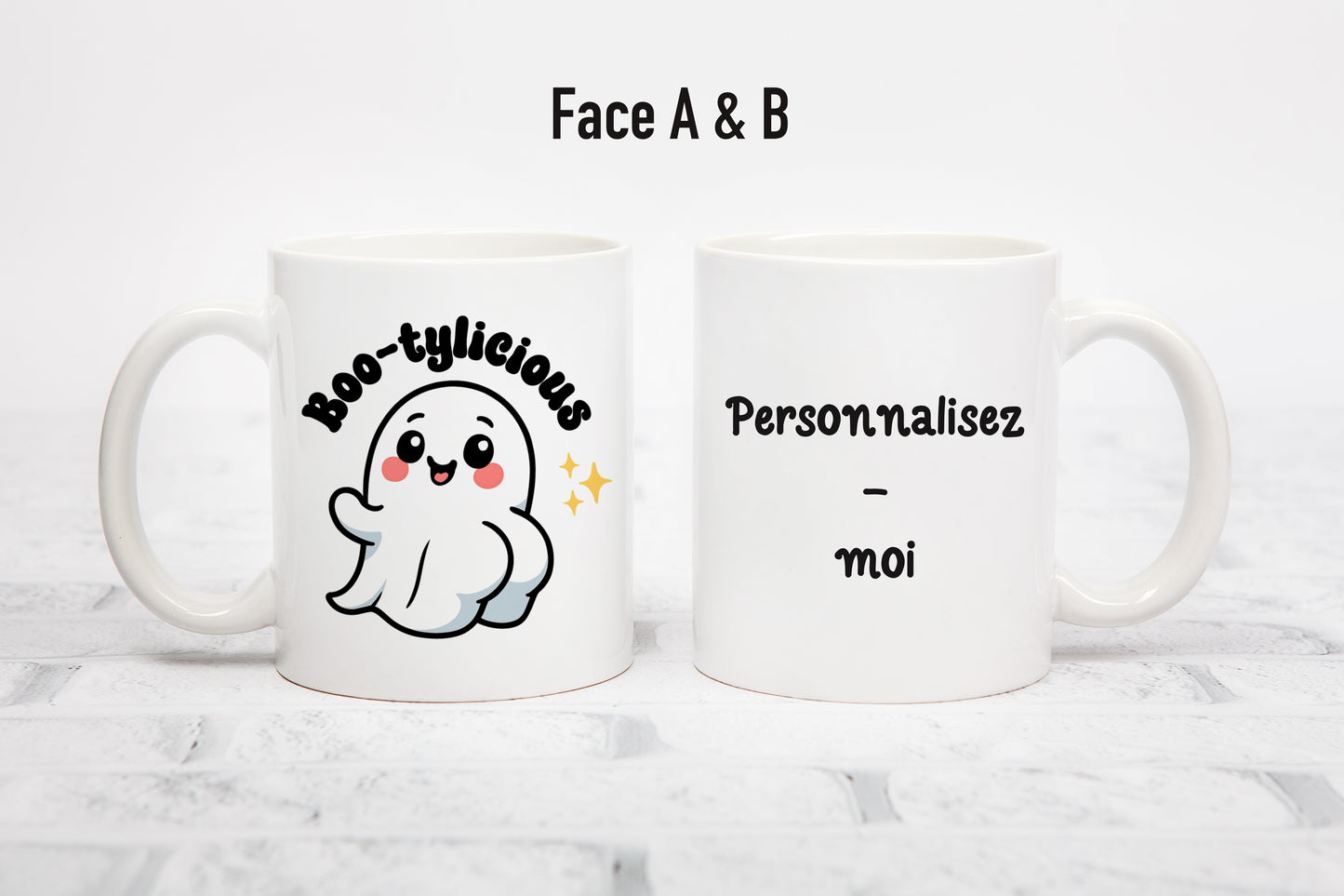 Tasse personnalisée Boo-tylicious