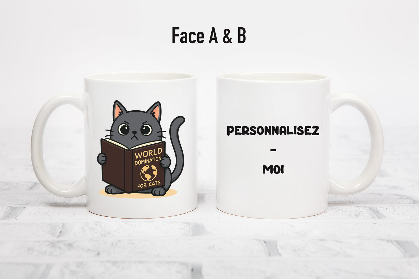 Tasse personnalisée World Domination for Cats