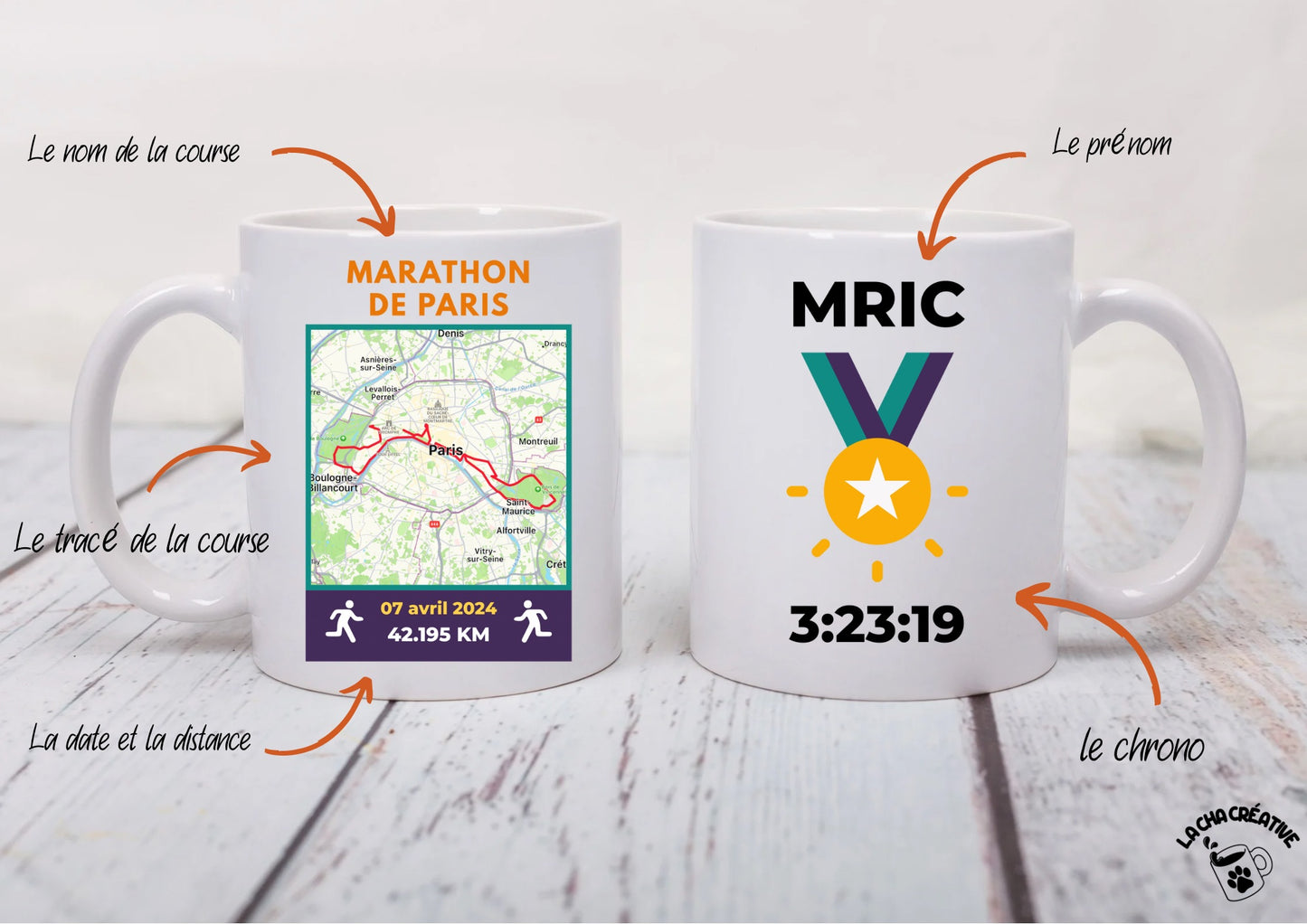 Tasse personnalisée Course Running