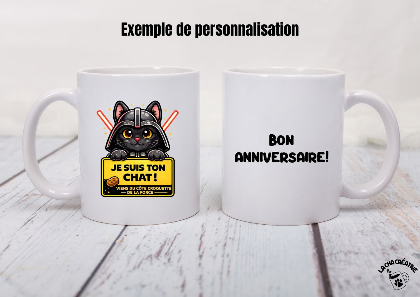 Tasse personnalisée Je suis ton chat