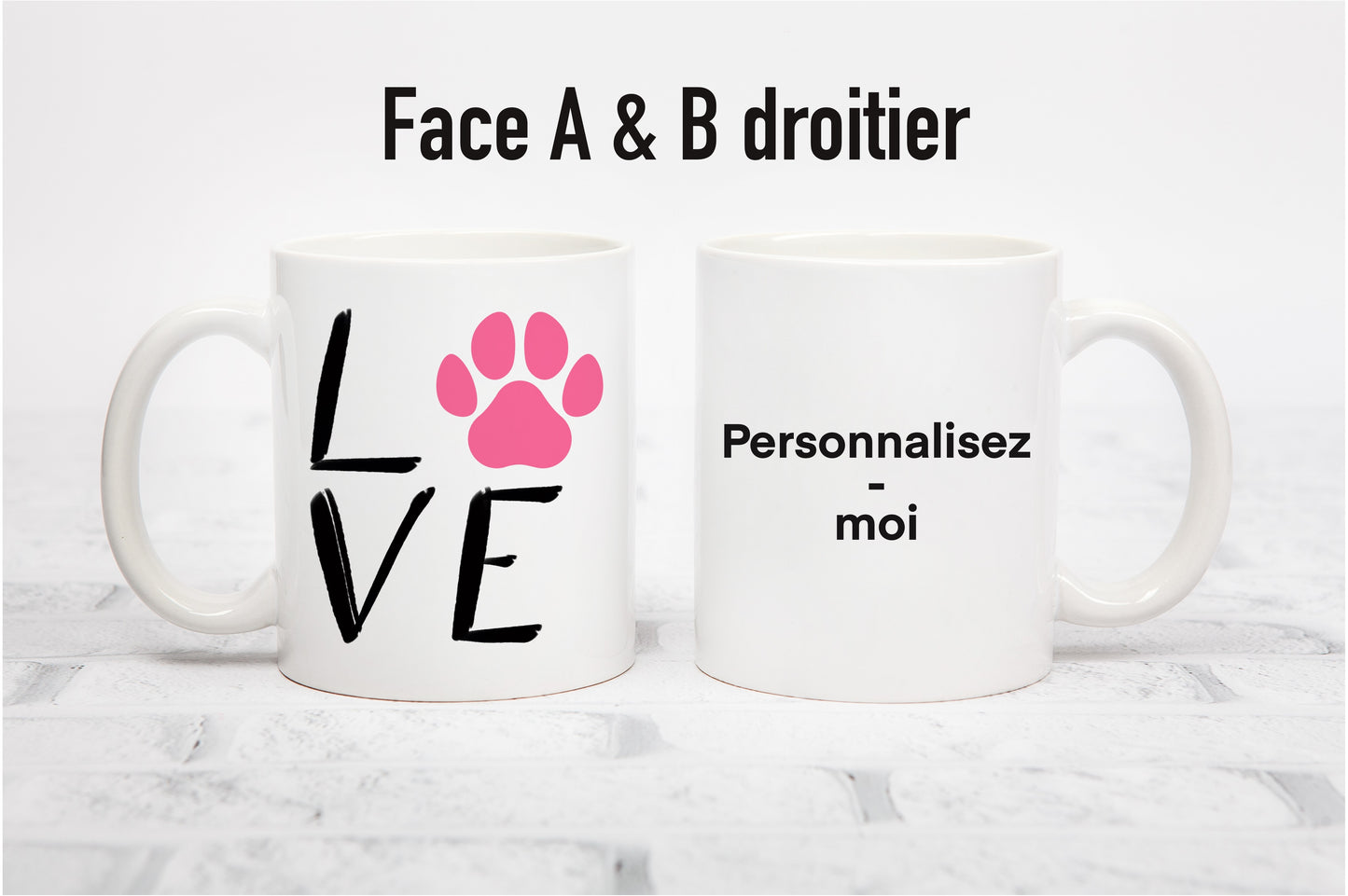 Tasse personnalisée Love