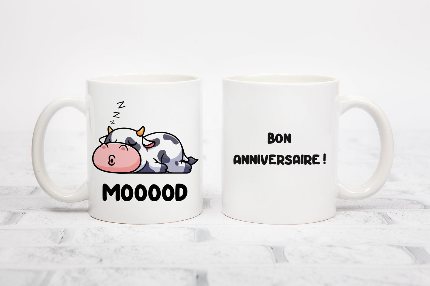 Tasse personnalisée Vache Moooood