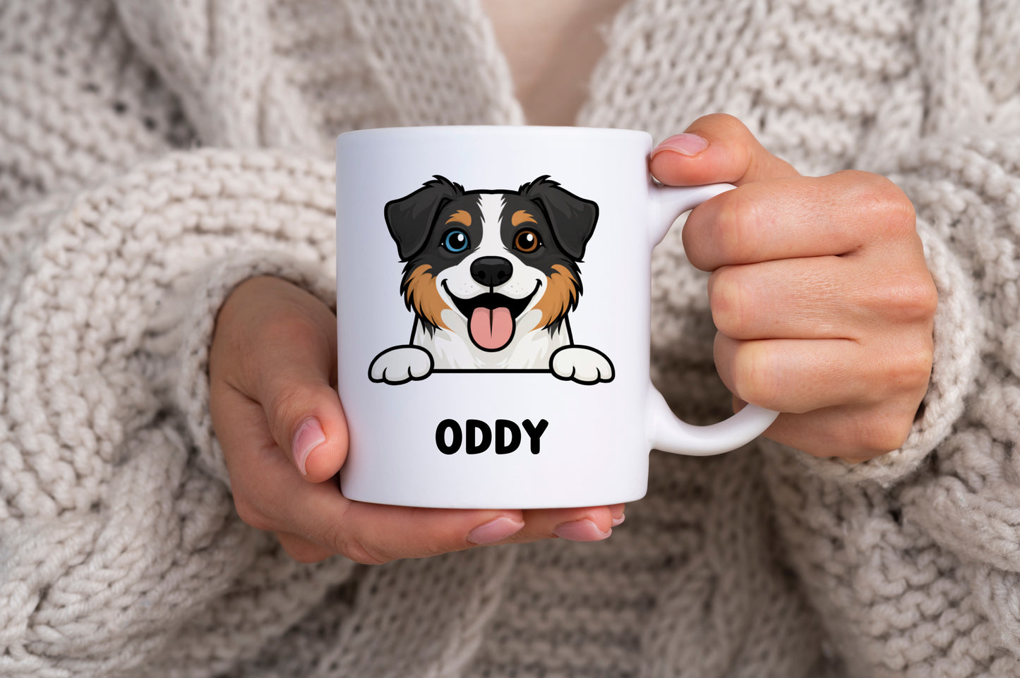 Tasse personnalisée avec prénom du chien
