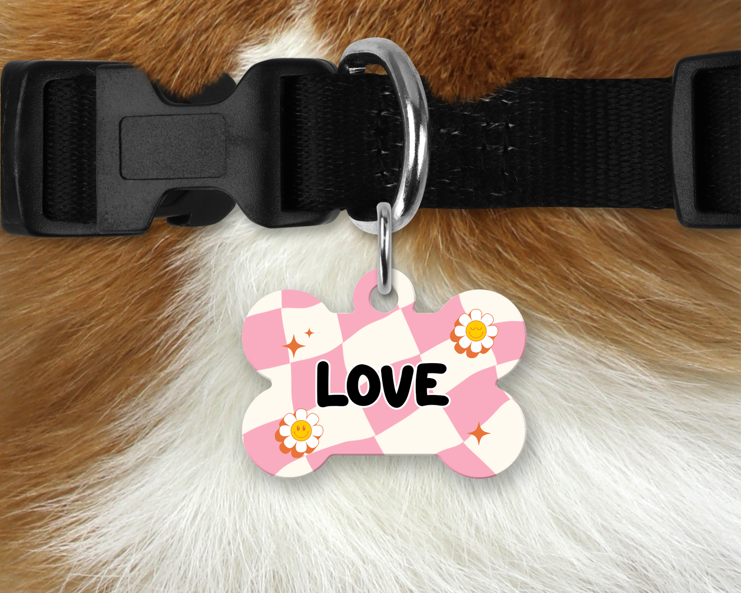 Médaille style rétro pour chien et chat