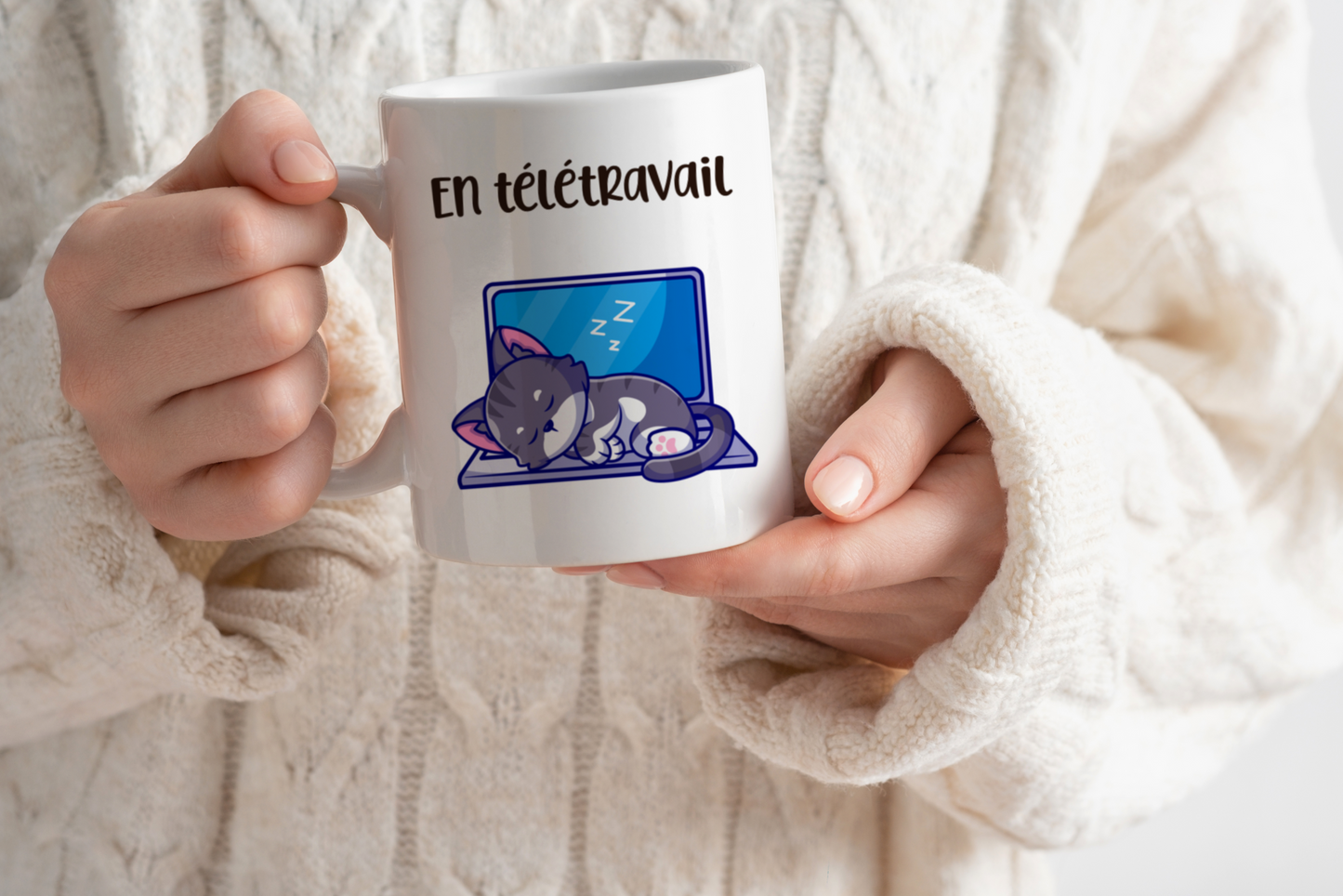 Tasse personnalisée En télétravail