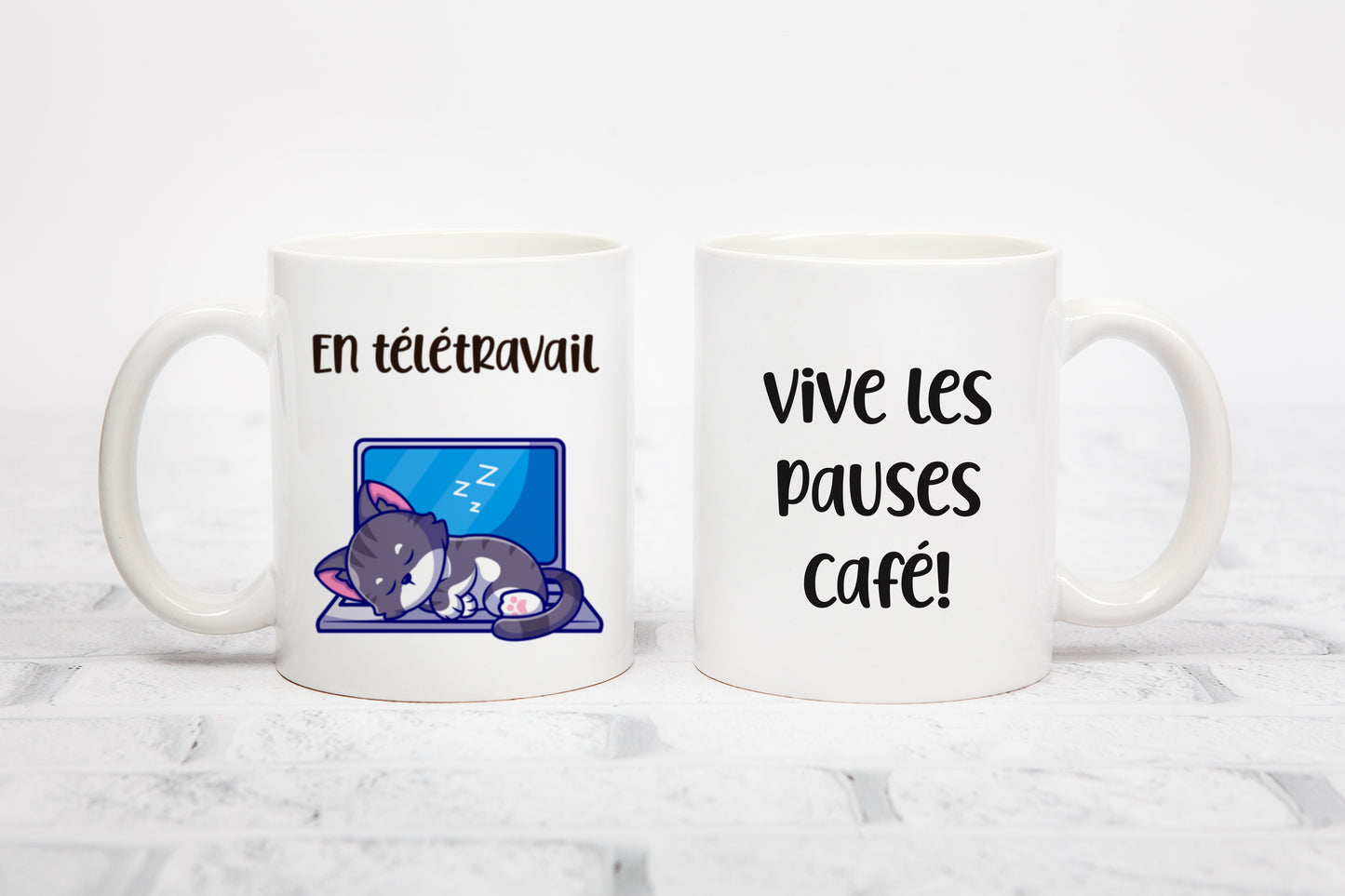Tasse personnalisée En télétravail