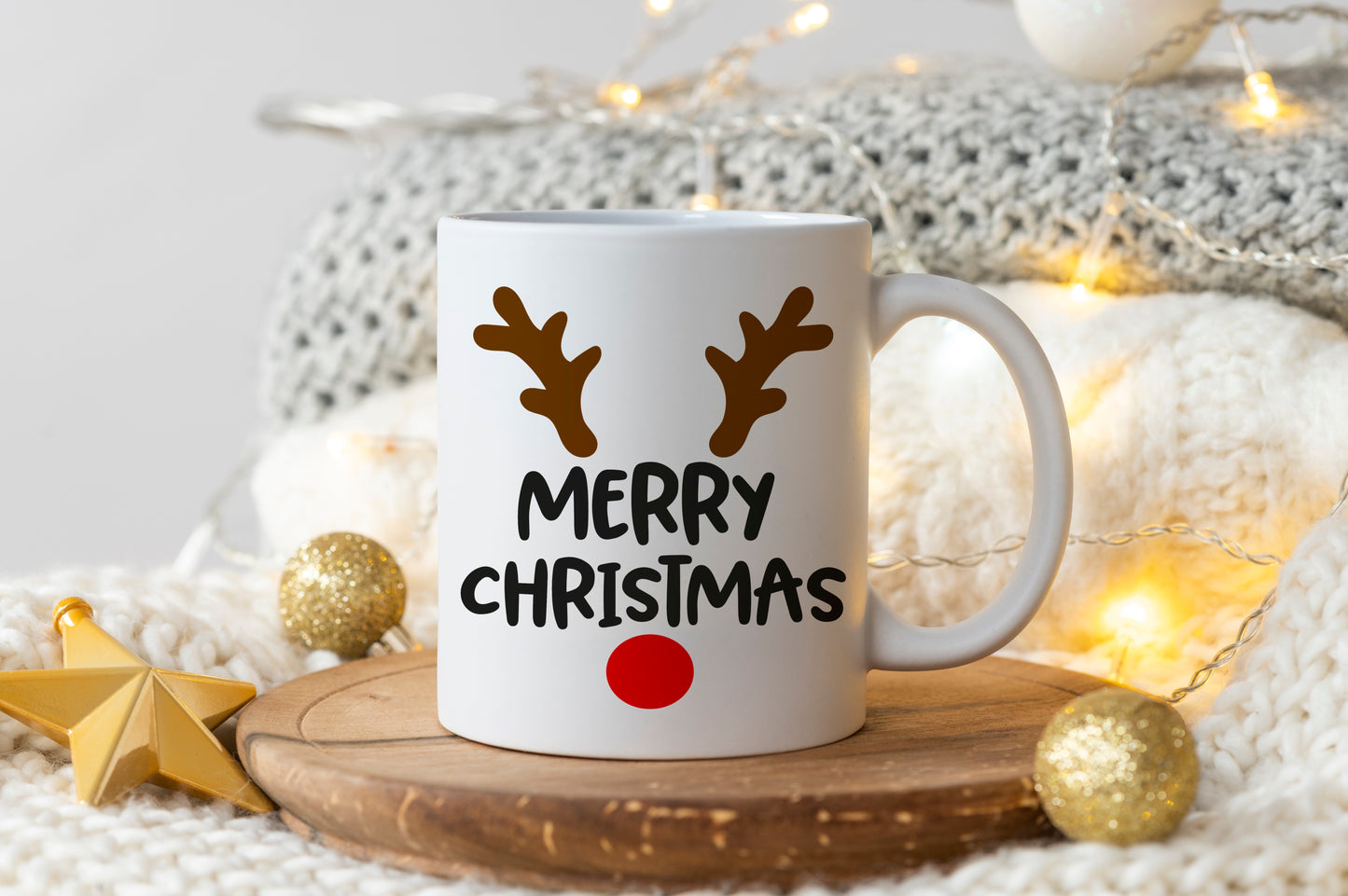 Tasse personnalisée Merry Christmas Renne