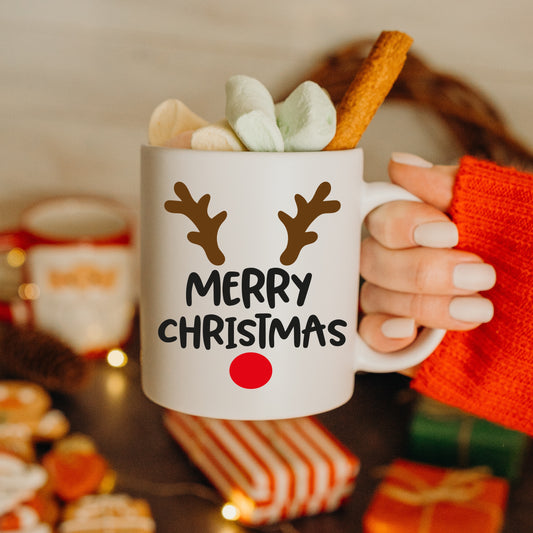 Tasse personnalisée Merry Christmas Renne