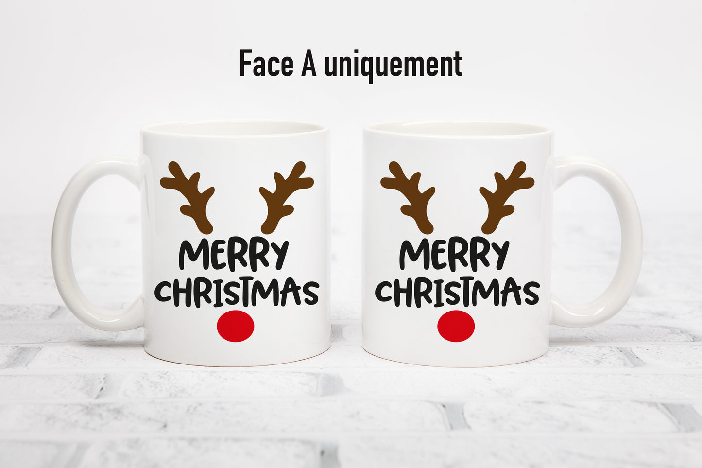 Tasse personnalisée Merry Christmas Renne