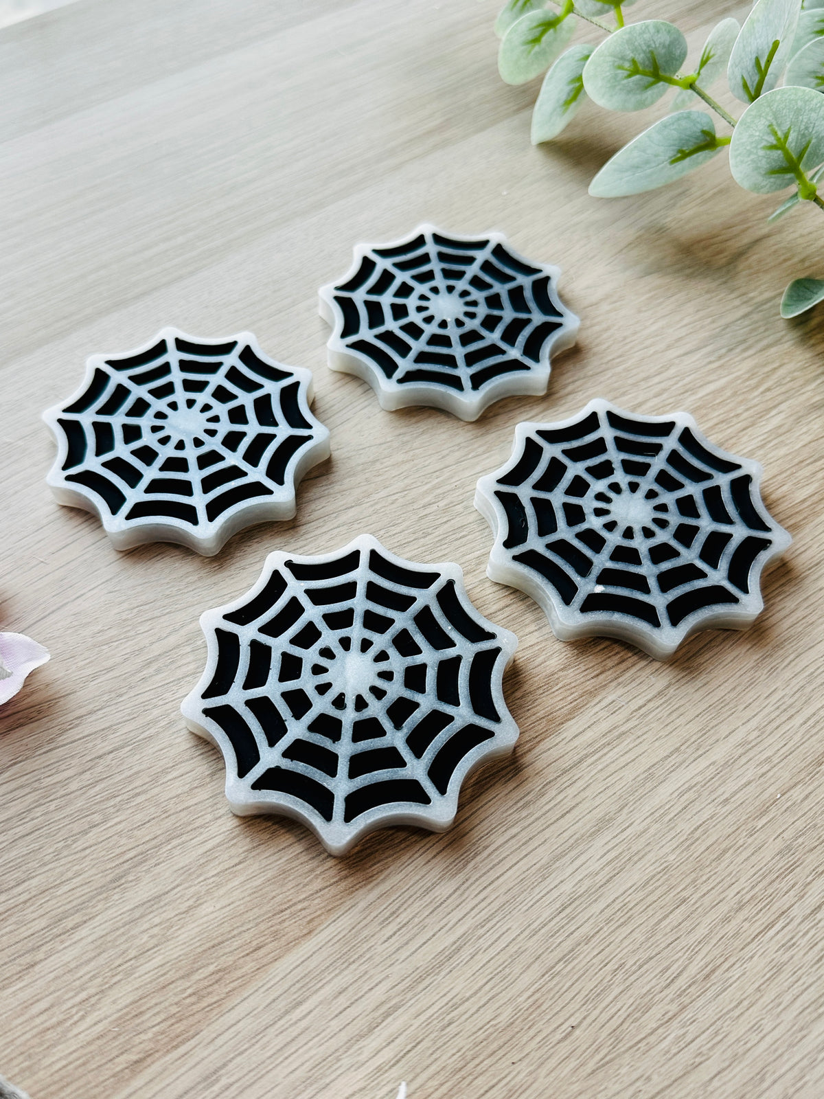 Sous-verre Toile d’Araignée en résine – Halloween