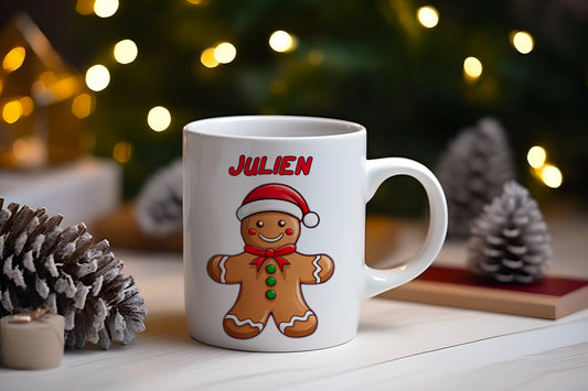 Tasse personnalisée Bonhomme en Pain d'Épices