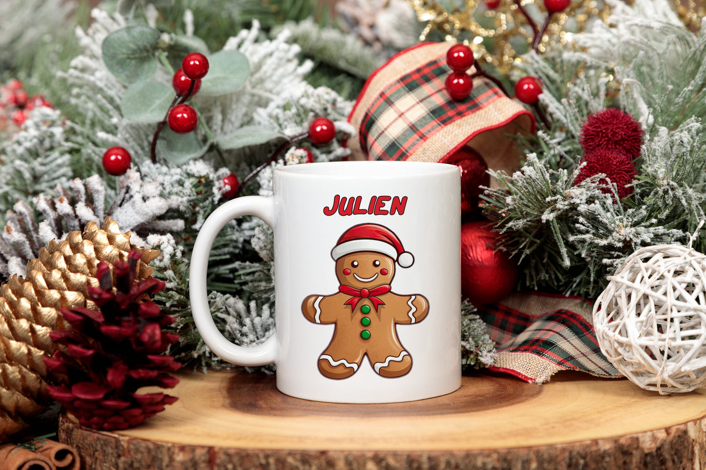 Tasse personnalisée Bonhomme en Pain d'Épices