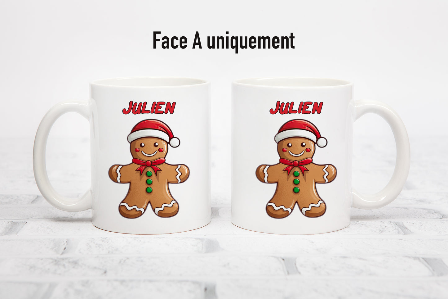 Tasse personnalisée Bonhomme en Pain d'Épices