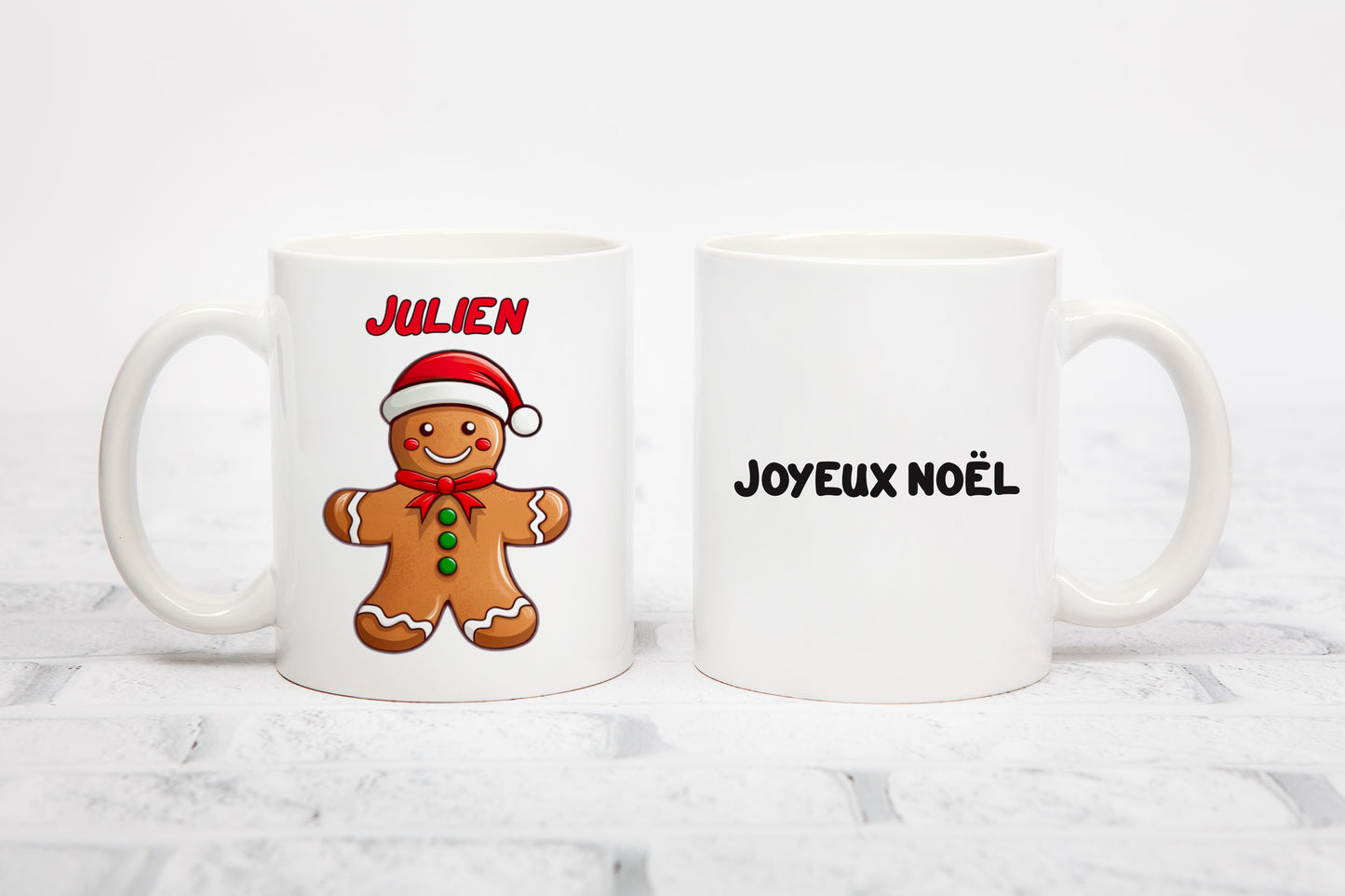 Tasse personnalisée Bonhomme en Pain d'Épices