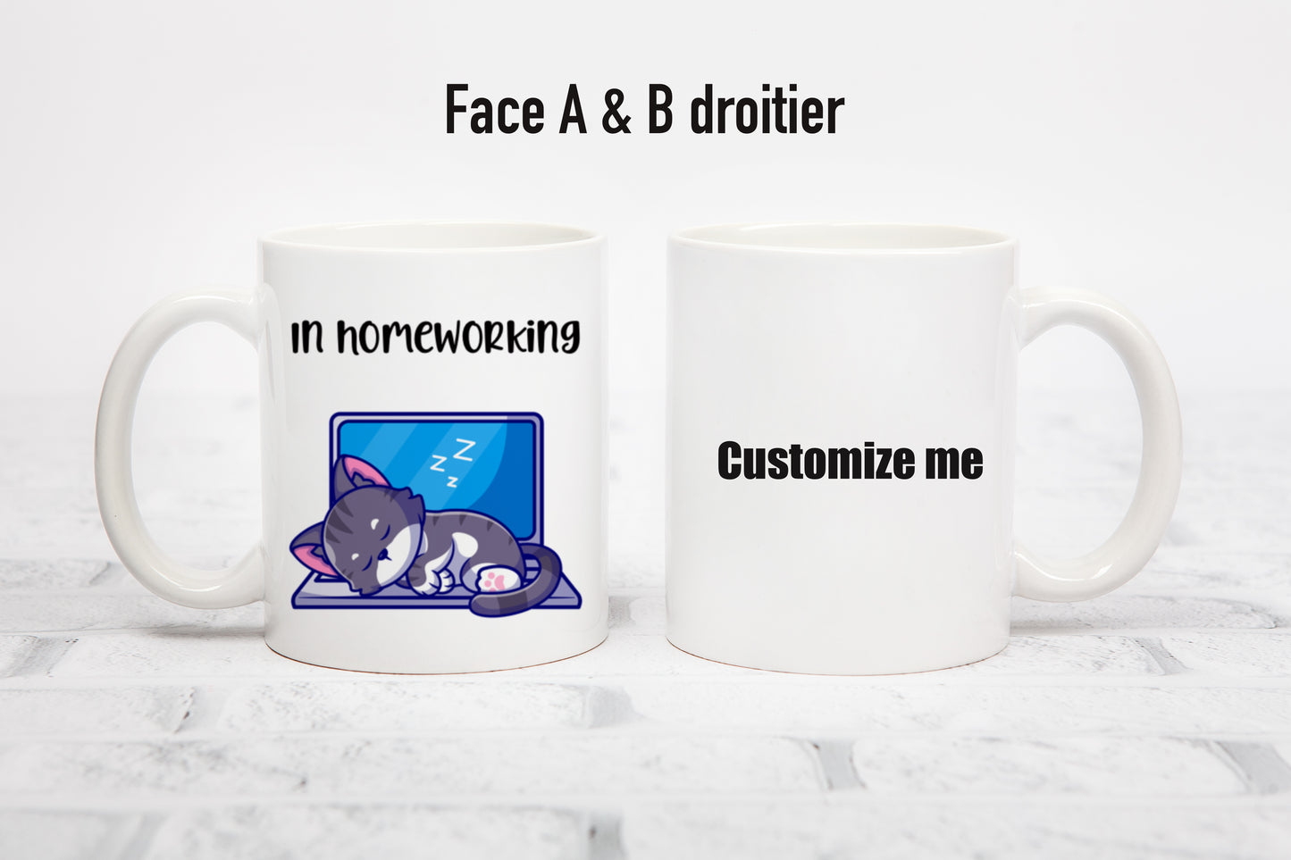 Tasse personnalisée En télétravail