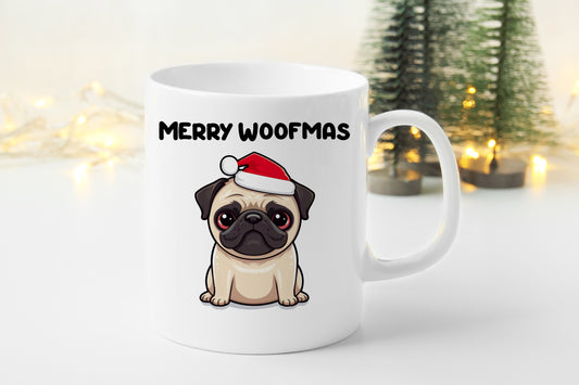 Tasse personnalisée Merry Woofmas Carlin