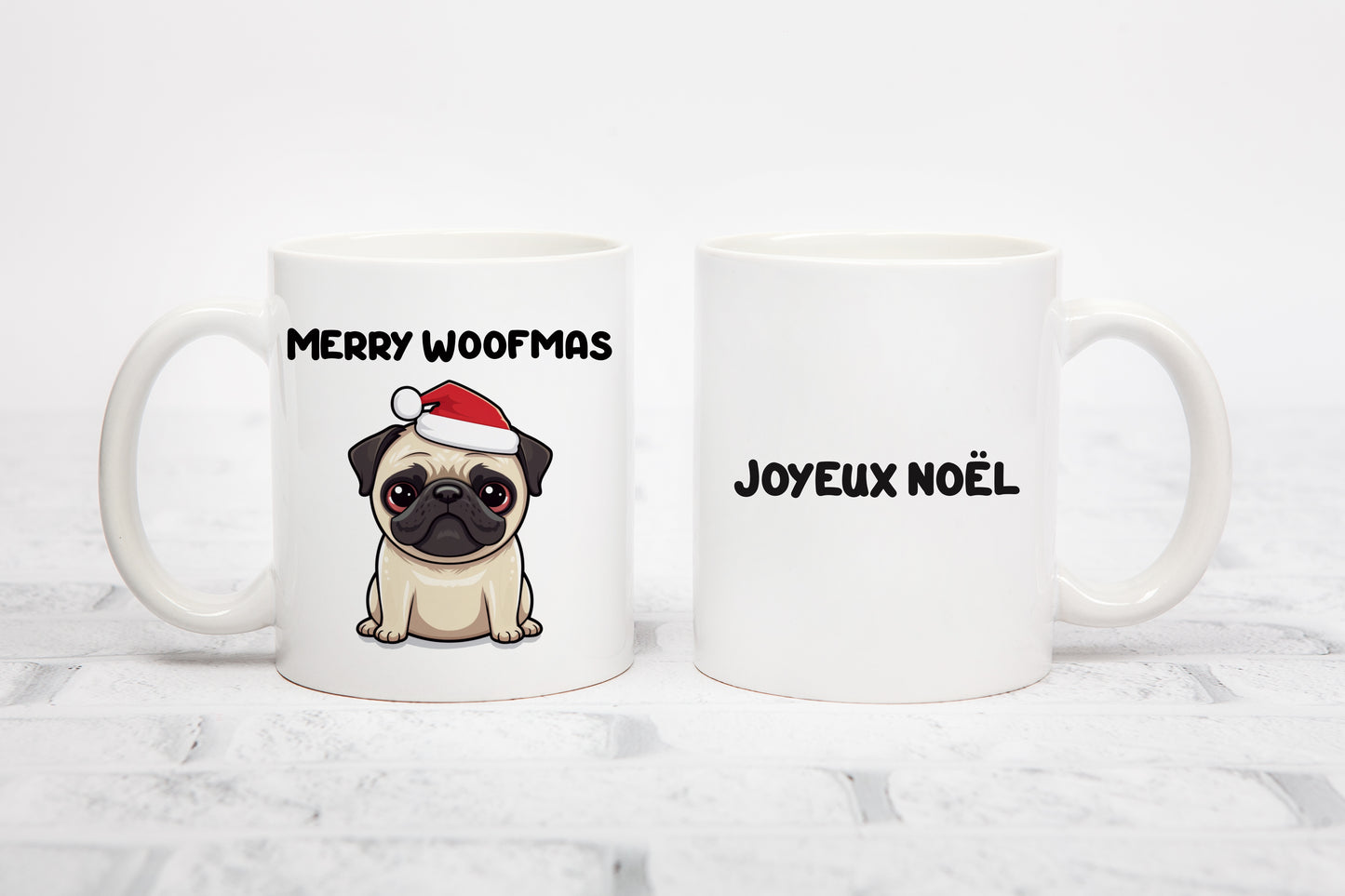 Tasse personnalisée Merry Woofmas Carlin