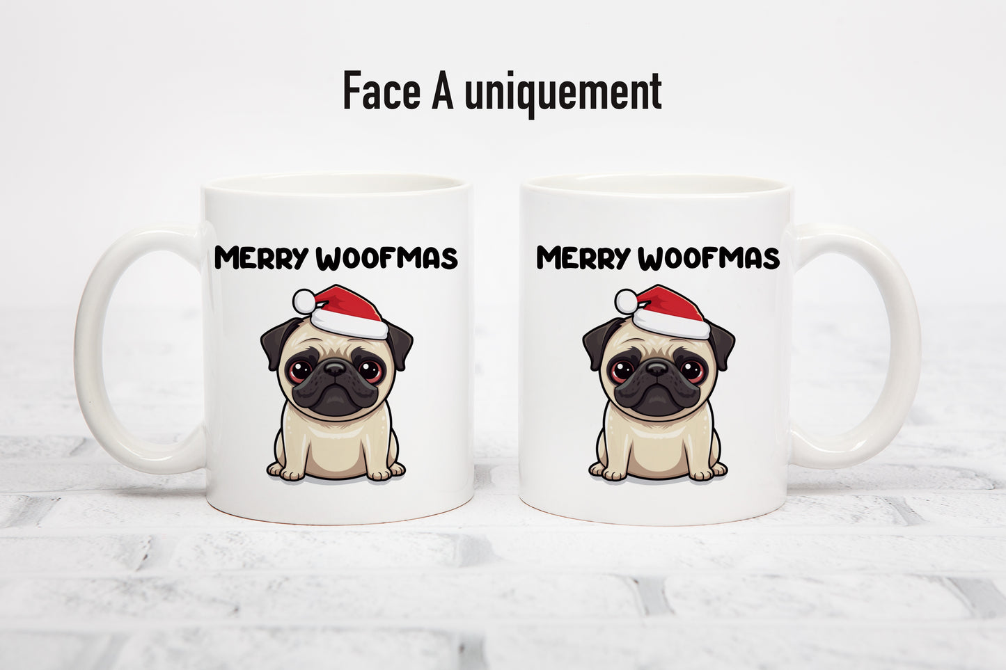 Tasse personnalisée Merry Woofmas Carlin