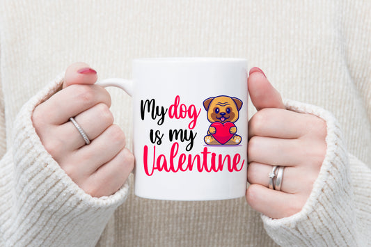 Tasse personnalisée My dog is my valentine