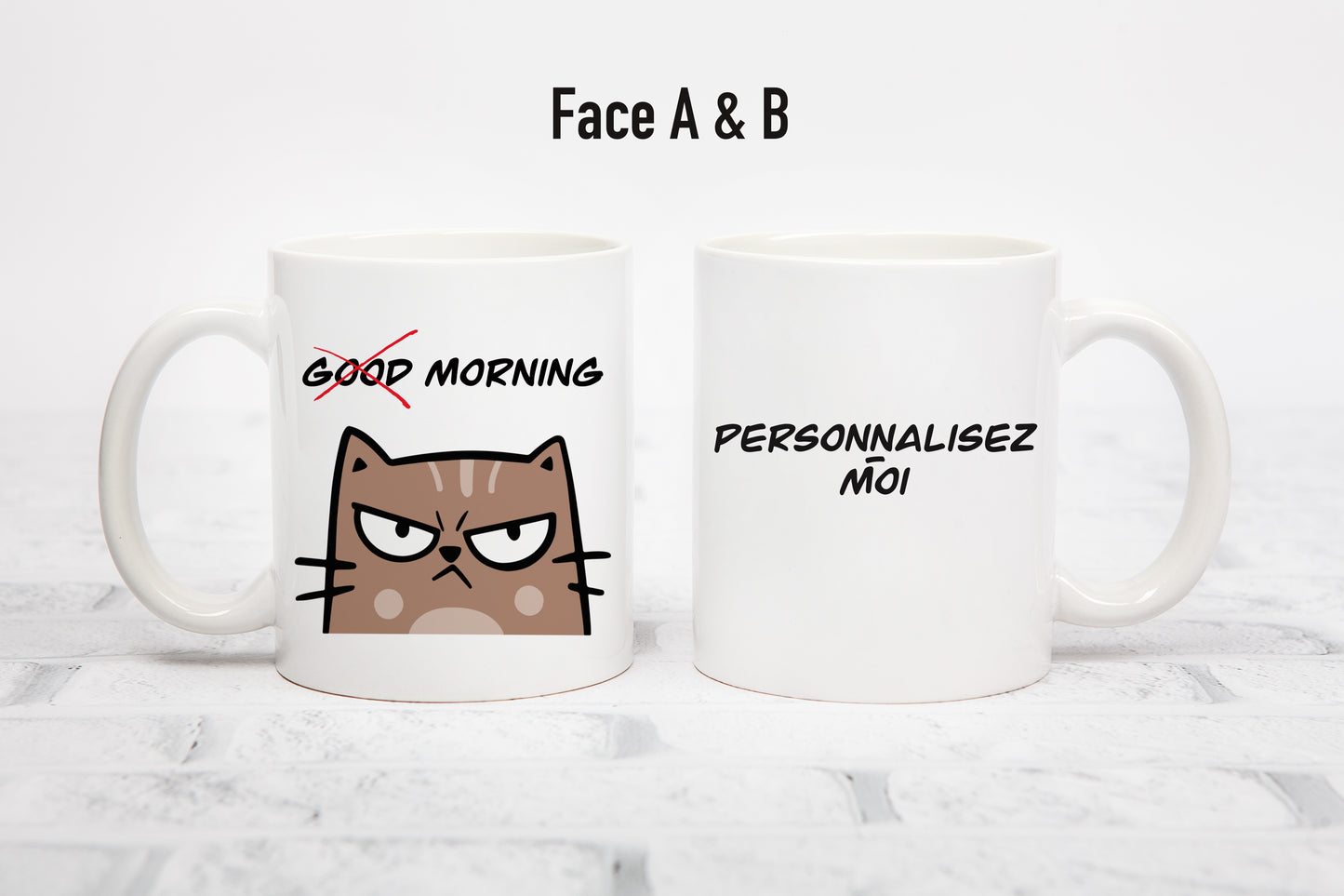 Tasse personnalisée Good Morning