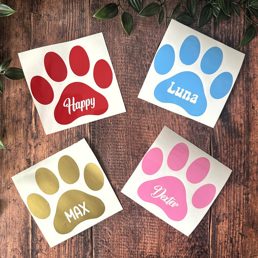 Sticker patte avec prénom personnalisé