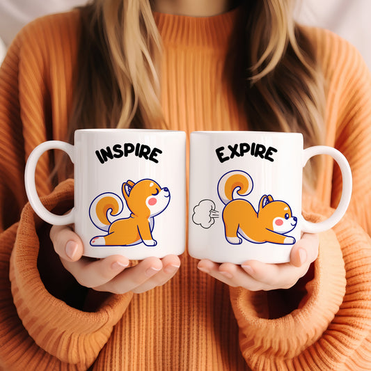 Tasse Chien Inspire Expire