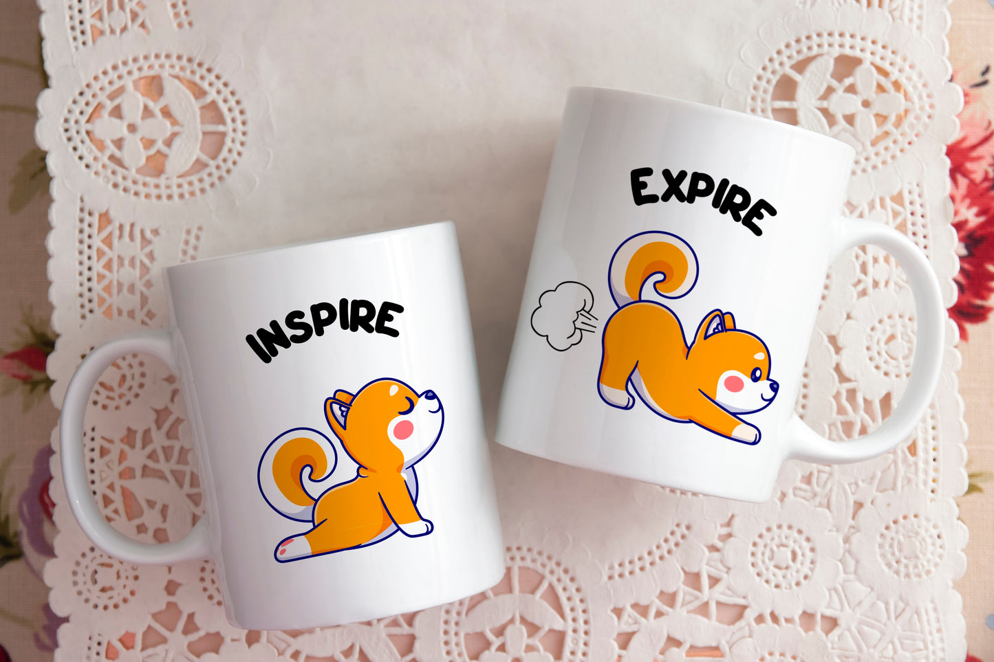 Tasse Chien Inspire Expire