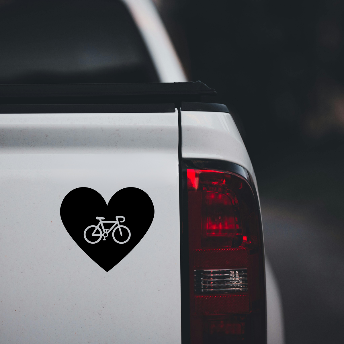 Sticker Cœur Vélo – Autocollant Passion Cyclisme