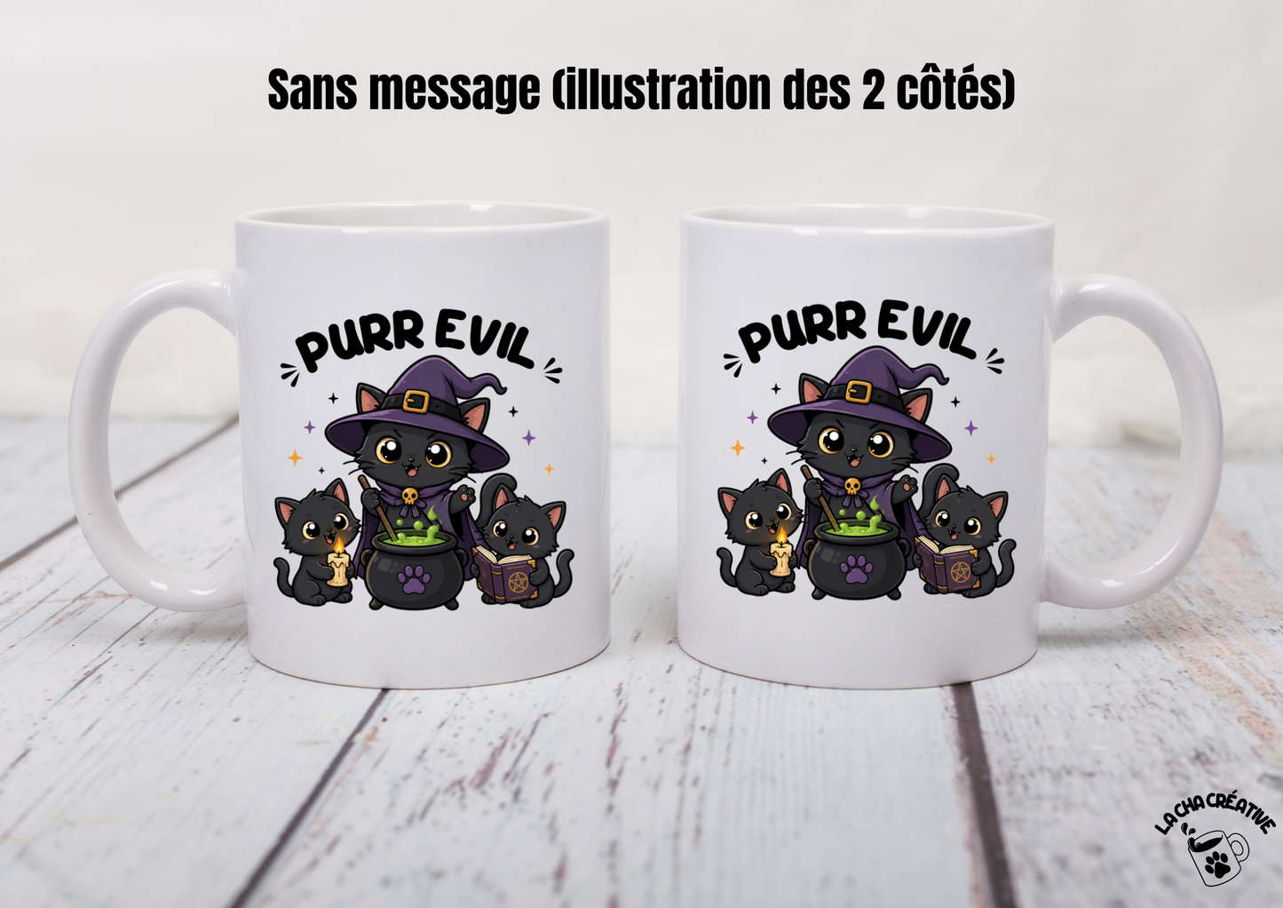 Tasse personnalisée Purr Evil
