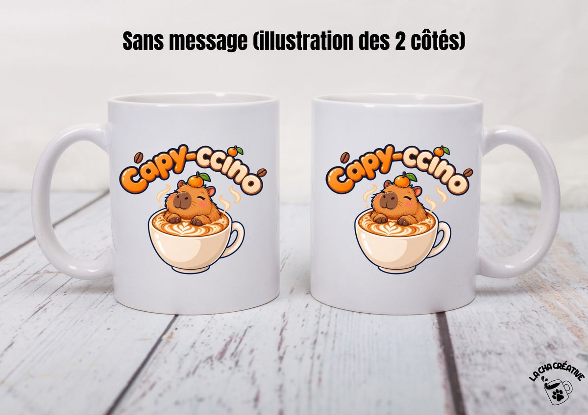Tasse personnalisée Capy-ccino – Capybara zen
