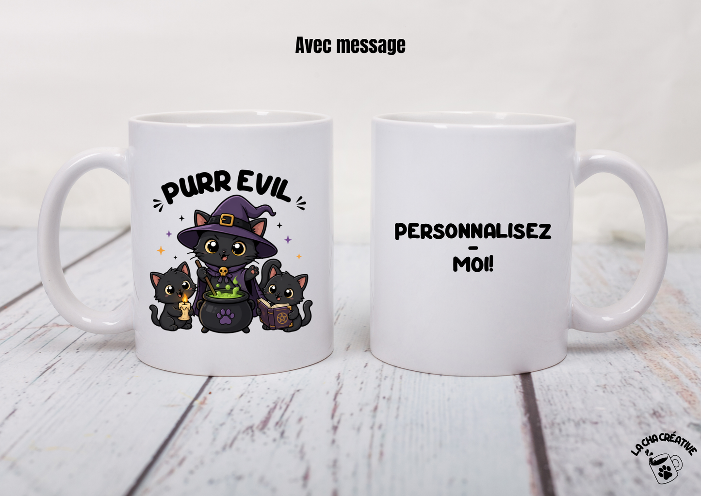 Tasse personnalisée Purr Evil