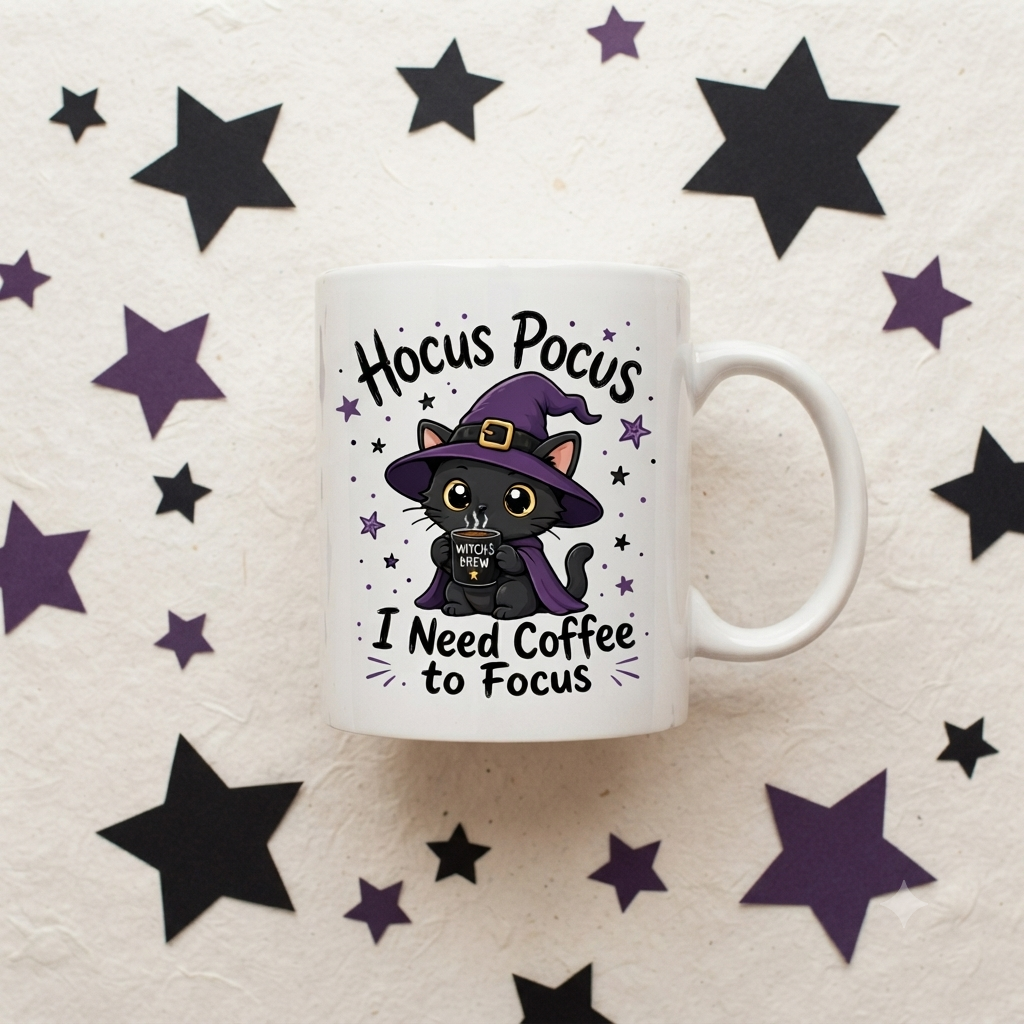 Tasse personnalisée I Need Coffee to Focus - Version 2