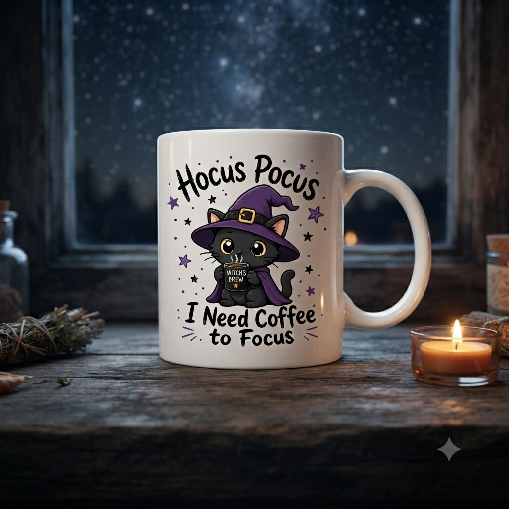 Tasse personnalisée I Need Coffee to Focus - Version 2