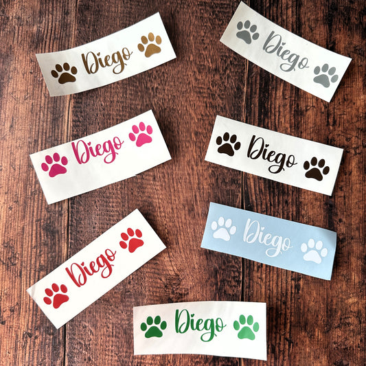 Sticker prénom animal personnalisé