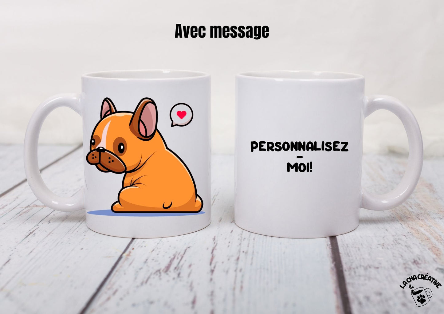 Tasse personnalisée Bouledogue Français