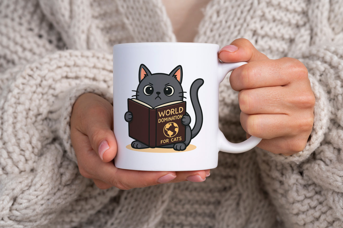 Tasse personnalisée World Domination for Cats