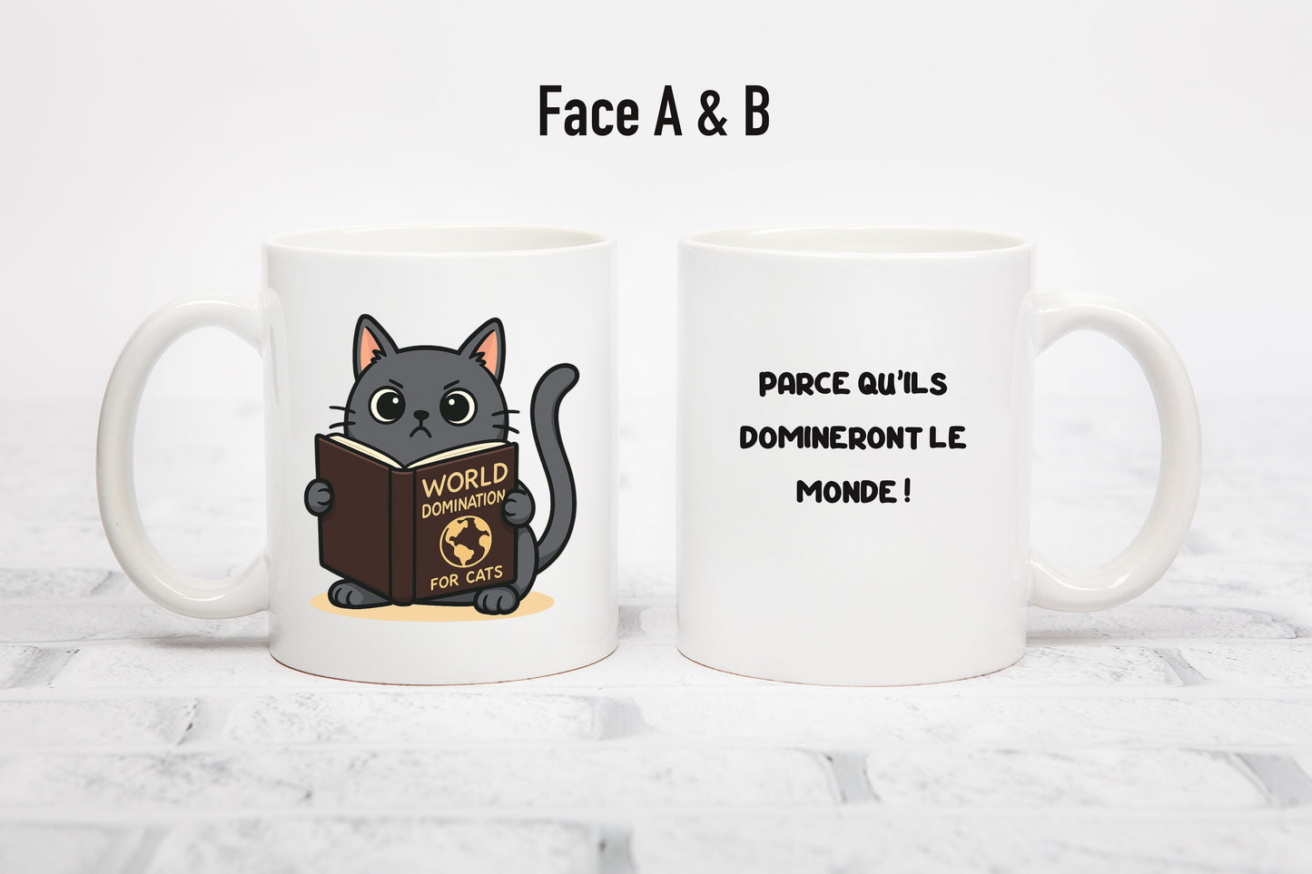 Tasse personnalisée World Domination for Cats