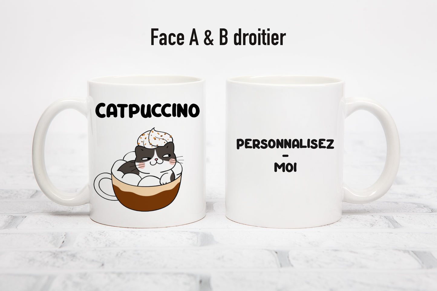 Tasse personnalisée Catpuccino