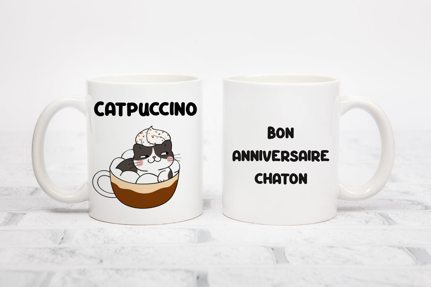 Tasse personnalisée Catpuccino
