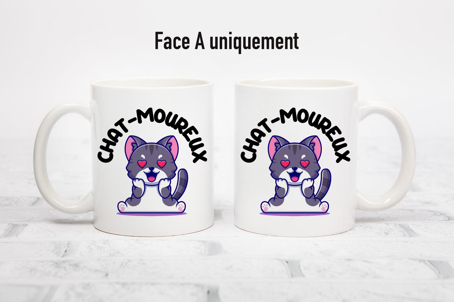 Tasse personnalisée Chat-moureux