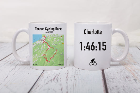 Tasse personnalisée Course Cyclo