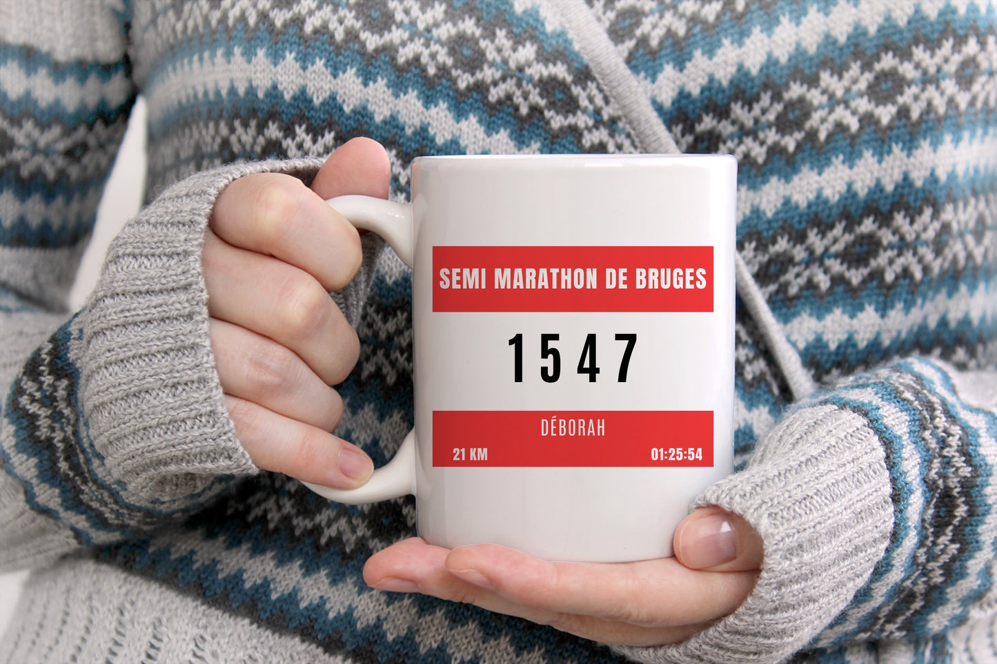 Tasse personnalisée Course Dossard