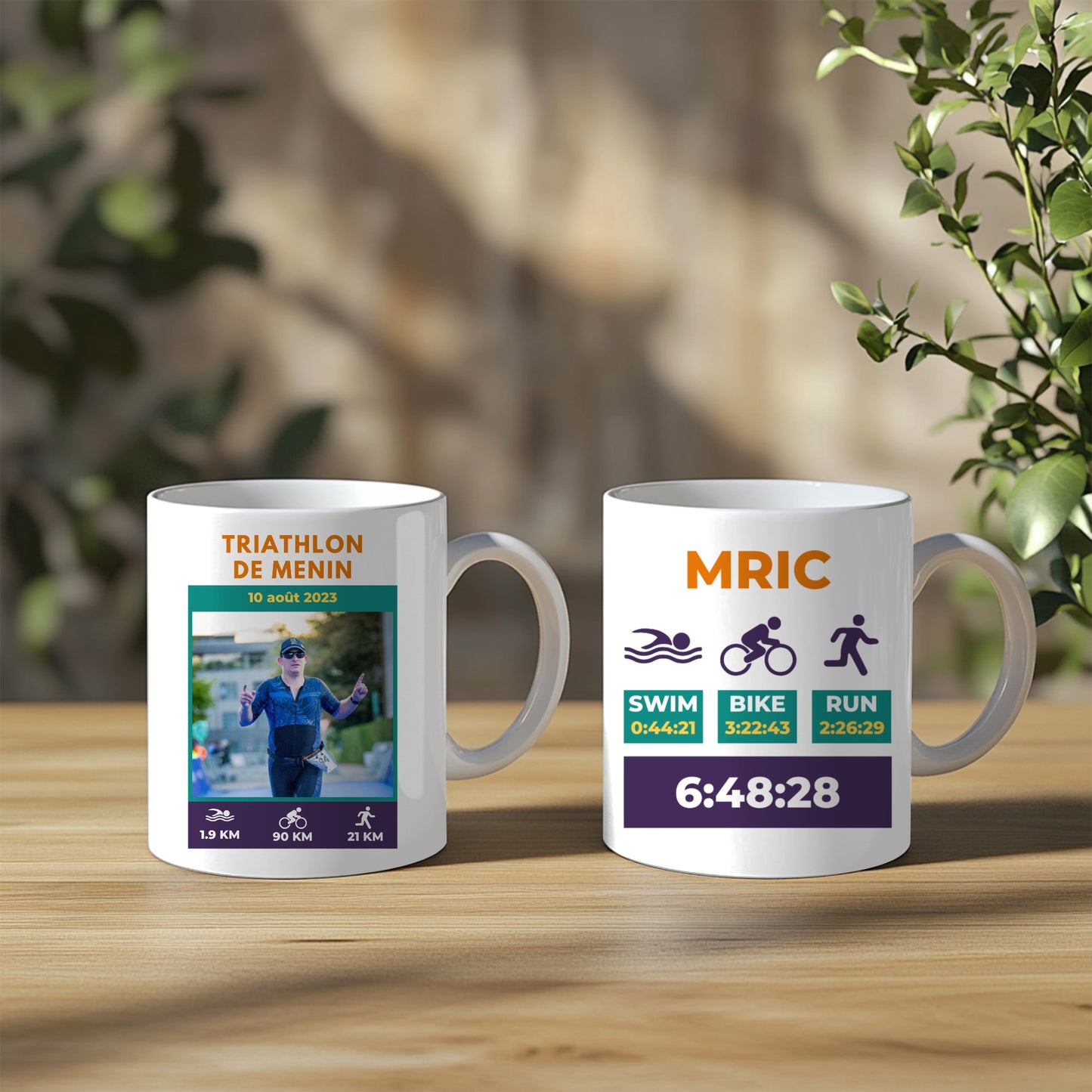 Tasse personnalisée Course Triathlon