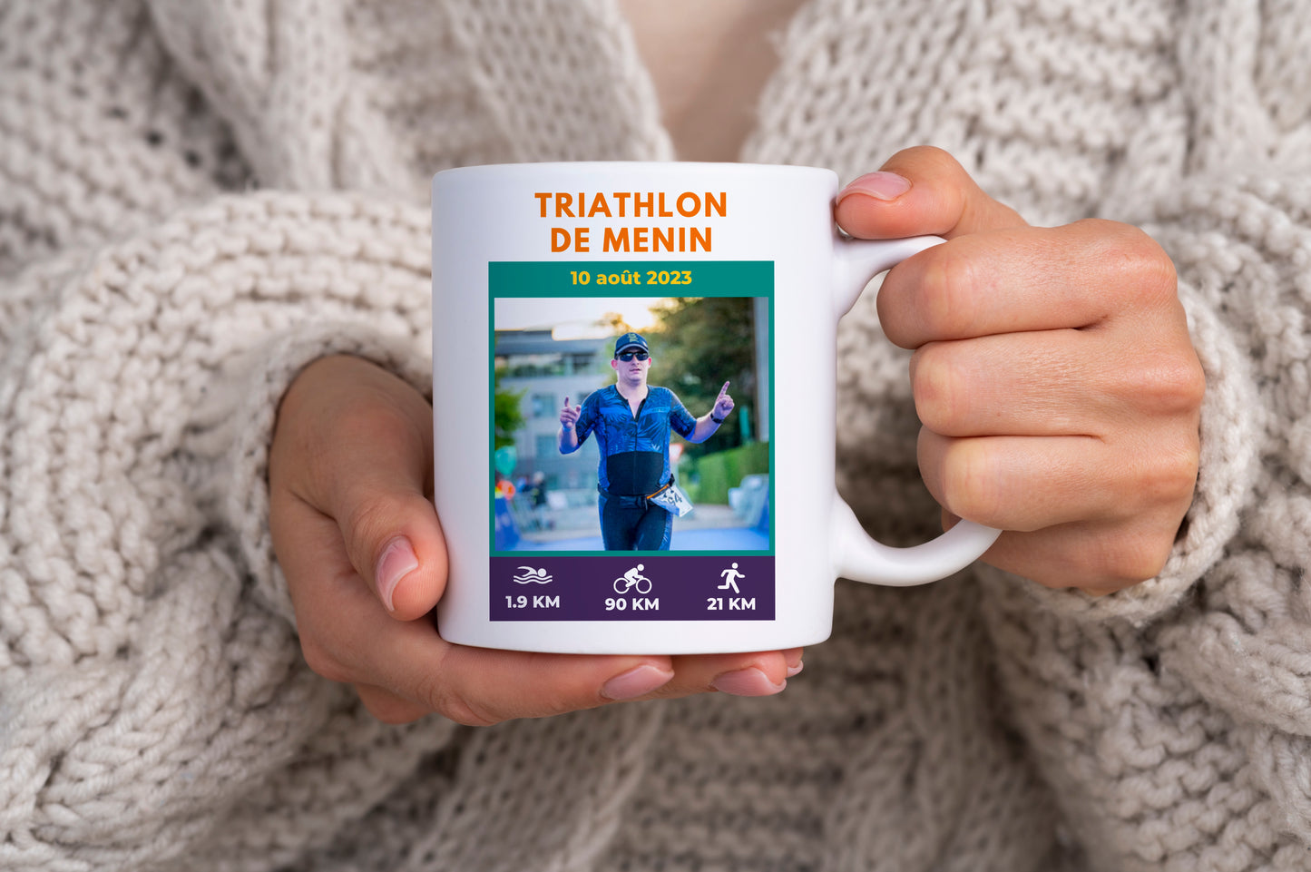 Tasse personnalisée Course Triathlon