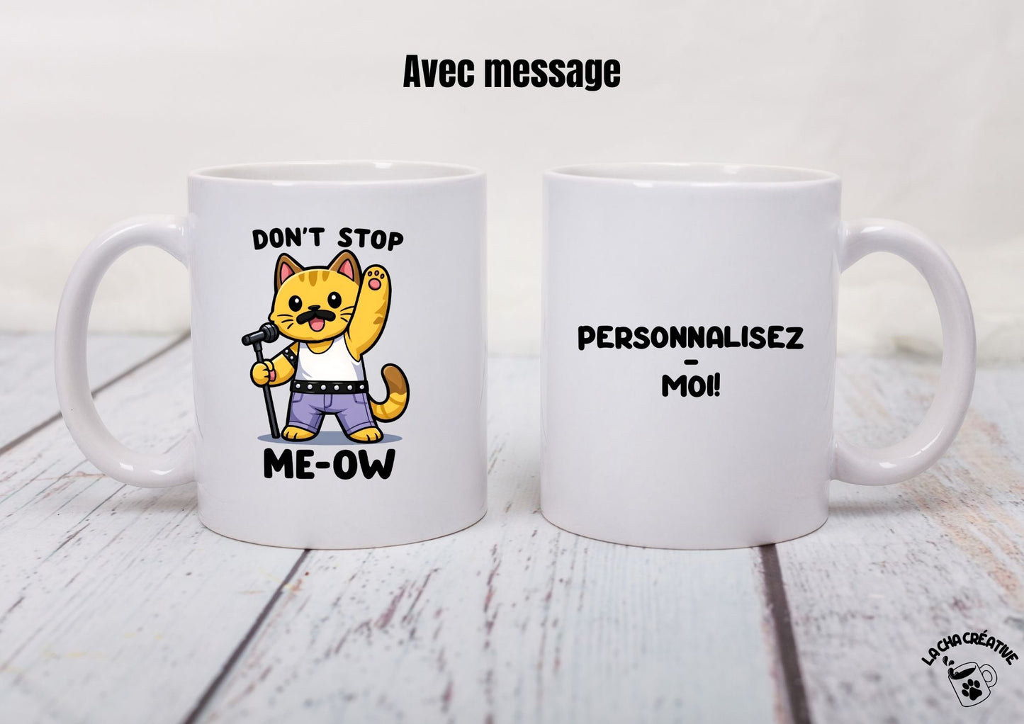Tasse personnalisée Don't Stop Me-ow