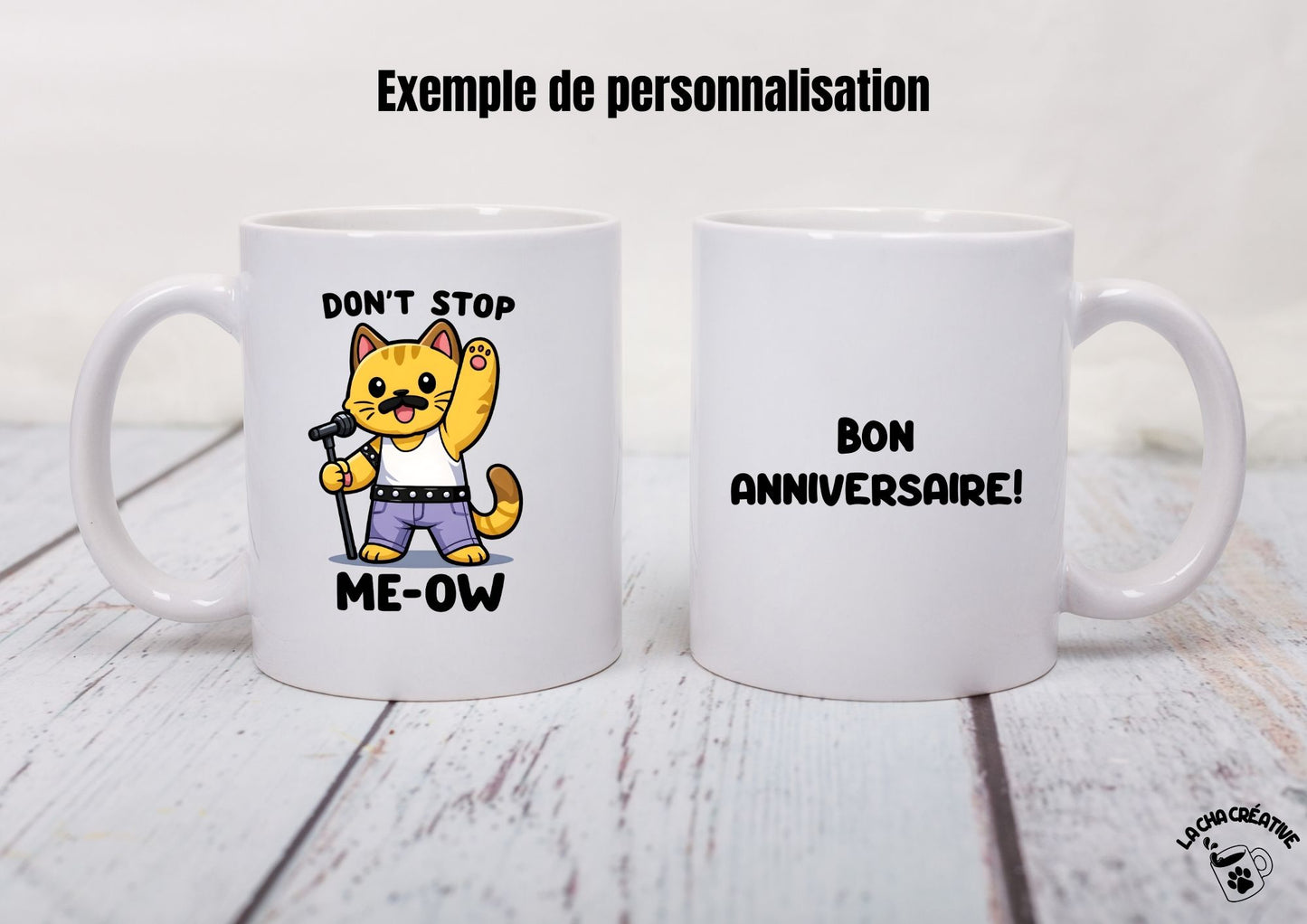 Tasse personnalisée Don't Stop Me-ow