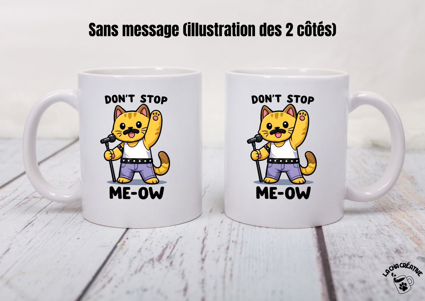 Tasse personnalisée Don't Stop Me-ow