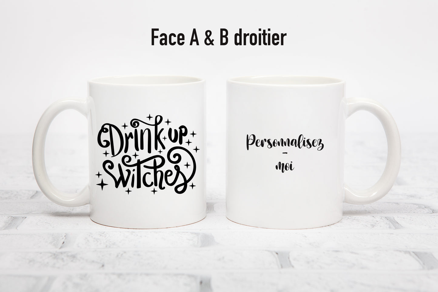 Tasse personnalisée Drink up Witches