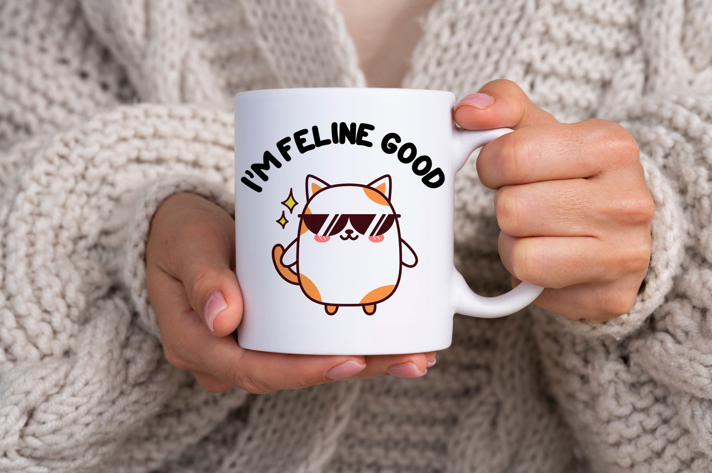 Tasse personnalisée I'm Feline Good